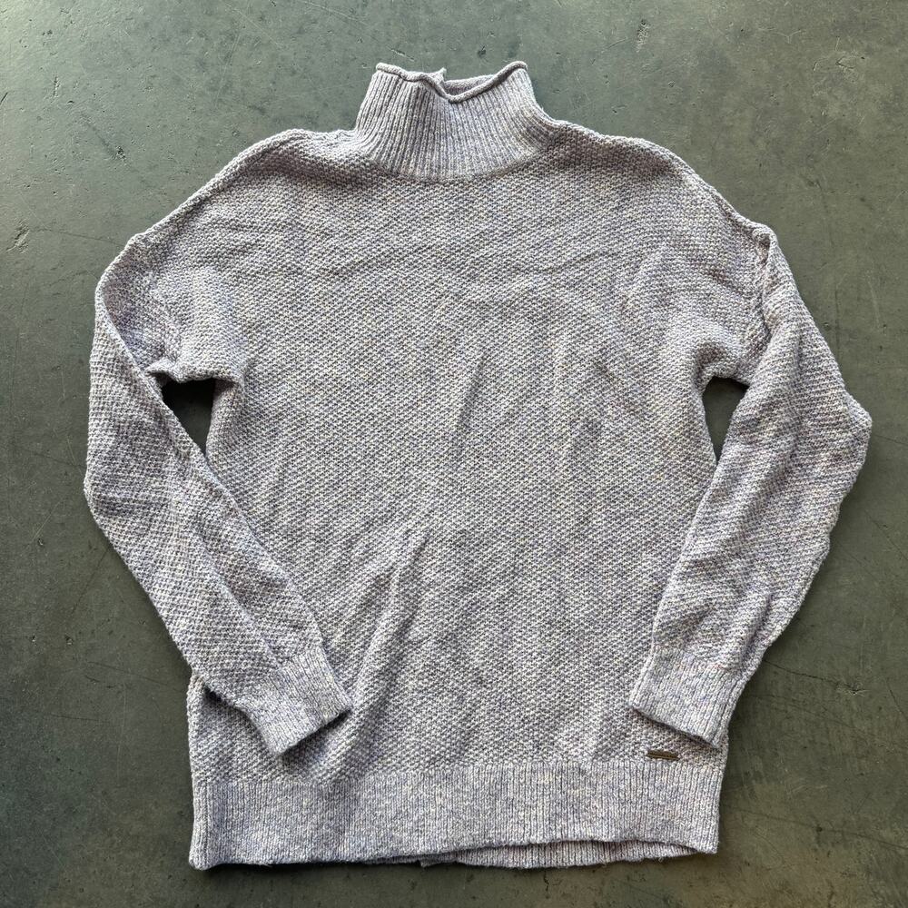 Vintage Y2k Abercrombie & Fitch Purple Knit Button Back Longsleeve Sweater M